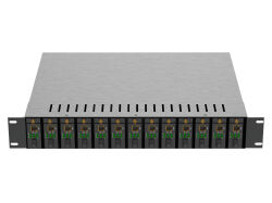 14 slots Unmanaged Media Converter Chassis YT-81/4-2A LNGMC-YT-81/4-2A - LONGLINE