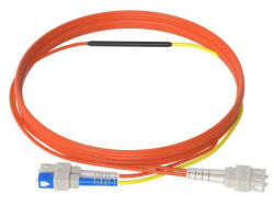 1.5m (5ft) LC UPC 12 Fibers OM4 Multimode Bunch PVC (OFNR) 0.9mm Fiber Optic Pigtail - LONGLINE