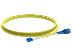 1m (3ft) LC APC to SC APC Duplex OS2 Single Mode PVC (OFNR) 2.0mm Fiber Optic Patch Cable - LONGLINE (1)