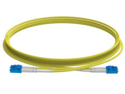 1m (3ft) LC UPC to LC UPC Simplex OS2 Single Mode PVC (OFNR) 2.0mm G.657.A2 Fiber Optic Patch Cable - LONGLINE