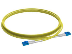 1m (3ft) LC UPC to LC UPC Simplex OS2 Single Mode PVC (OFNR) 2.0mm G.657.A2 Fiber Optic Patch Cable - LONGLINE (1)