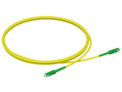 1m (3ft) SC APC to SC APC Simplex OS2 Single Mode Indoor Armored PVC (OFNR) 3.0mm Fiber Optic Patch Cable - 3