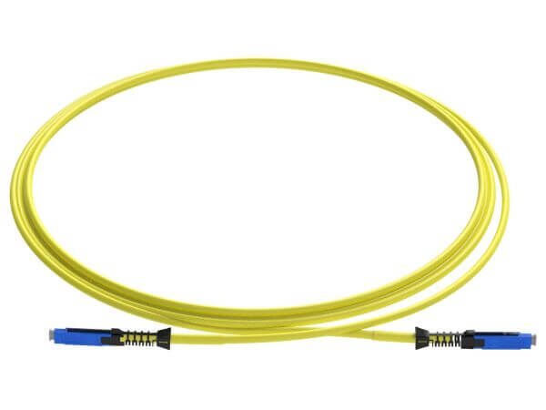 1m (3ft) US Conec MDC UPC to MDC UPC Uniboot Duplex OS2 Single Mode PVC (OFNR) 2.0mm Fiber Optic Patch Cable, for 200/400G Network Connection - 1