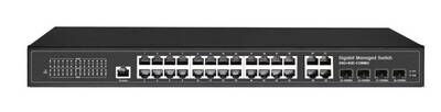 24P GigaBit 4xSFP Yönetilebilir Switch Metal kasa 24 port 10/100/1000 - 1