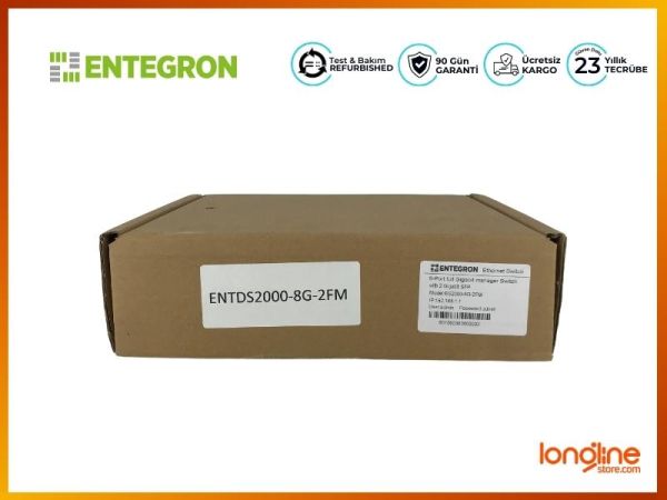 Entegron ENTDS2000-8G-2FM 8 Port full Gigabit managed Switch+2SFP Slots - 3