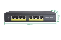 8 Port Full Gigabit POE Switch 10/100/1000M - ENTDPS8208-4P - ENTEGRON (1)