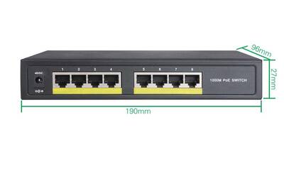 8 Port Full Gigabit POE Switch 10/100/1000M - ENTDPS8208-4P - 2