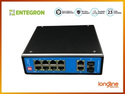 8*10/100/1000M RJ45 PORT+2*1000M RJ45 PORT Endüstriyel Poe Switch - ENTEGRON (1)