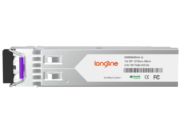 Alcatel-Lucent 3HE00045AA Compatible OC-48/STM-16 SR-1 SFP 1310nm 2km DOM LC SMF Transceiver Module - 2