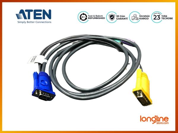 ATEN KVM Cable 2L-5302UP - PS/2 to USB Intelligent KVM Cable 6ft - 1