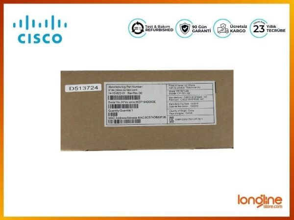 Cisco CP-7811-K9 7800 Series IP VOIP Phone CP7811 - 3