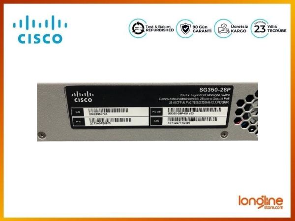 CISCO SG350-28P 28-PORT GIGABIT POE MANAGED SWITCH - 5