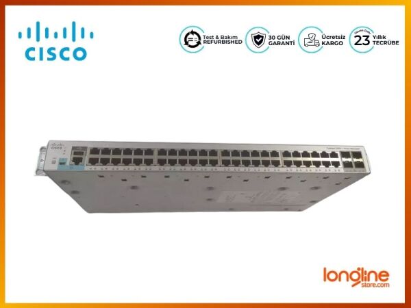 Cisco WS-C2960L-SM-48TQ Smart Managed 48 10/100/1000 Ethernet Ports, 4 x 10G SFP - 2