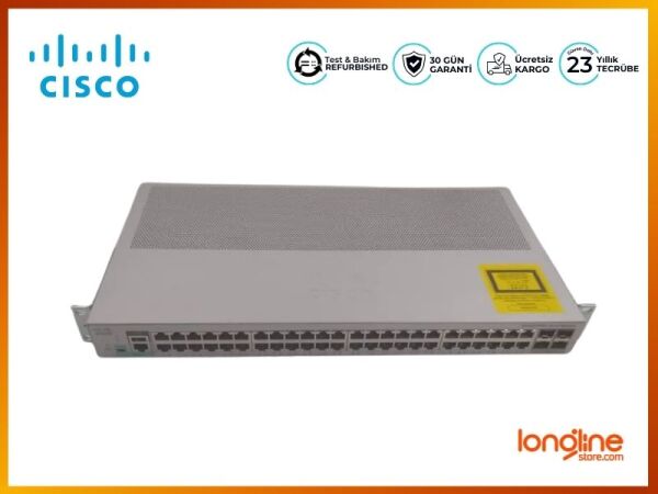 Cisco WS-C2960L-SM-48TQ Smart Managed 48 10/100/1000 Ethernet Ports, 4 x 10G SFP - 1