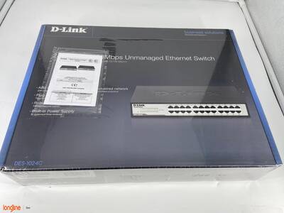 D-Link DES-1024C 24-Port 10/100Mbps Unmanaged Switch - 1