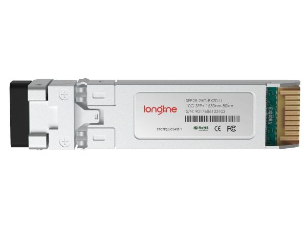 Dell Compatible 25GBASE SFP28 1270nm-TX/1330nm-RX 20km DOM Simplex LC SMF Optical Transceiver Module - 2