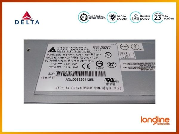 DELTA POWERSUPPLY 750W 856-851204-001-C S93-0912030-D04 - 2