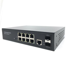 Entegron 48V or 24V POE Output 8-Port Gigabit Managed POE Switch with 2 SFP Slots - ENTEGRON (1)