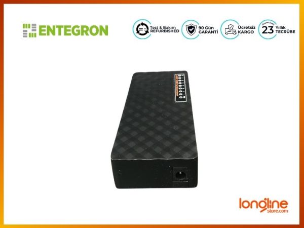 ENTEGRON 8 PORT 10/100 MASAÜSTÜ SWITCH METAL KASA TAK ÇALIŞTIR ENTDS100-8F - 3