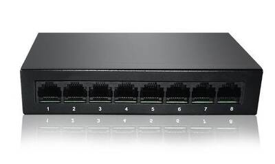 Entegron 8-Port Gigabit unmanaged Switch, 8 Gigabit METAL KASA - 1