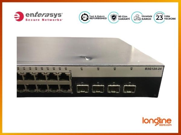 ENTERASYS B3G124-24 Port Gigabit ETHERNET SWITCH - 2