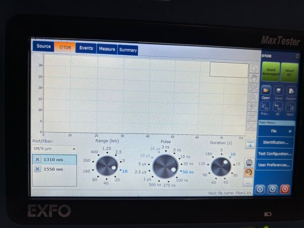 Exfo Max-730C MaxTester SM OTDR MAX-730C-SM2-EA 1310/1550/1625nm - 6