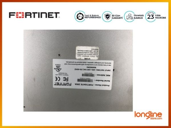 Fortinet FortiGate 200A Firewall Data Security Appliance - 4