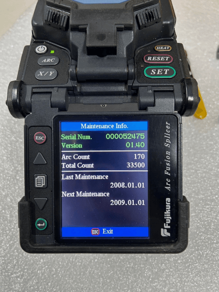 FUJIKURA FSM60S WITH CT30 NEXT MAINTEMAMCE FUSION SPLICER - 7