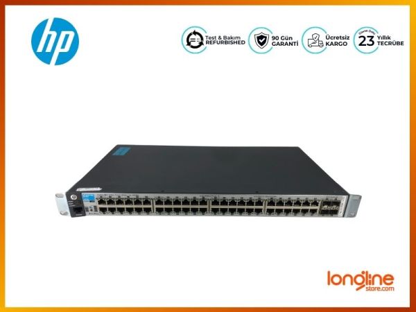 HP 2530-48G J9775A 48 Port 10/100/1000 Mbps 4X SFP Gigabit Switch - 4