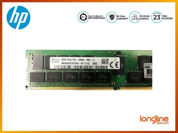 HP DDR4 32GB 2666MHZ PC4-21300V 815100-B21 840758-091 850881-001 - 2