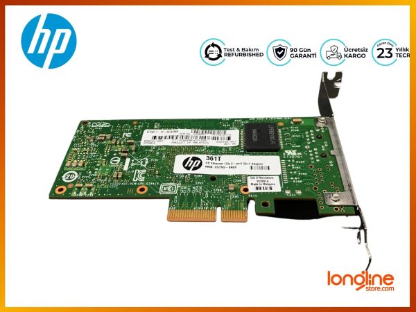 HP ETHERNET ADAPTER 361T 1Gb 2-PORT 656241-001 652495-001 EDC:E-5338 RMN:HSTNS-BN89 2014 - 2