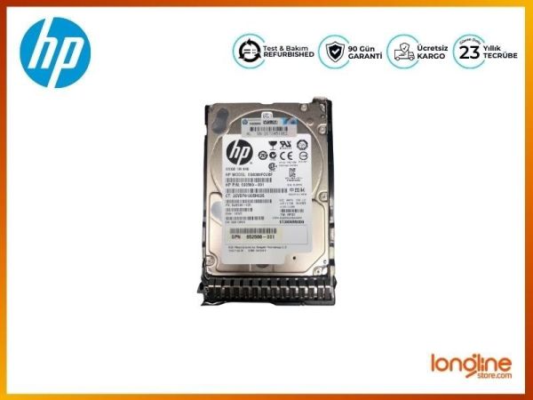 HP HDD 300GB 10K 6G SAS 2.5 SC W/G8 TRAY 652564-B21 653955-001 - 1