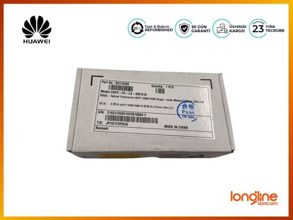 Huawei 02315205 ESFP-FE-LX-SM1310 100M/155M, Single-mode Module (1310nm,15km,LC) - 1