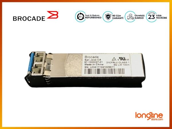 Brocade 8Gb 57-1000027-01 XBR-000153 LW Duplex 10Km SFP+ Optic Transceiver - 2