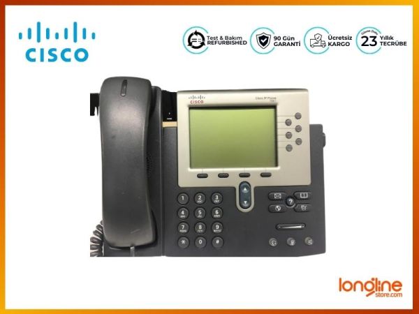 Cisco CP-7961G Unified IP PoE VoIP Phone - 2