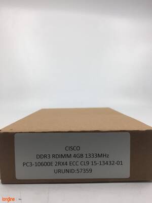 CISCO DDR3 RDIMM 4GB 1333MHZ PC3-10600E ECC 15-13432-01 - 2