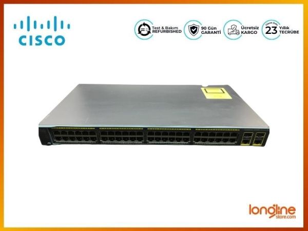 Cisco WS-C2960-48TC-S Catalyst 2960Plus 48 10/100 +2T/SFP Switch - 1