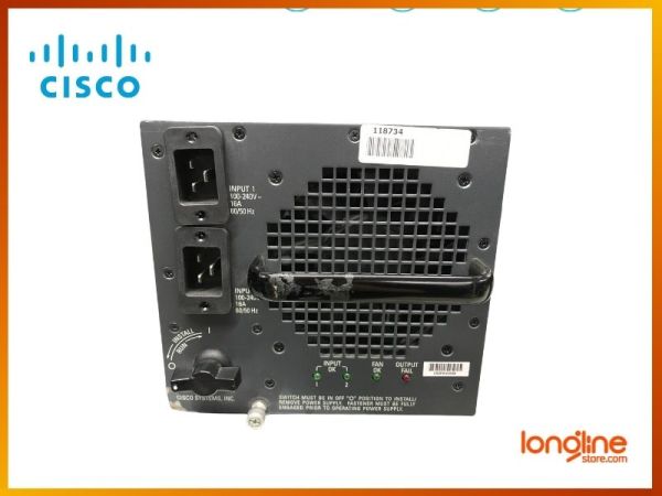 CISCO WS-CAC-6000W Cat6500 6000W AC Power Supply - 3