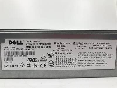 DELL POWEREDGE 2950 2970 SERVER 750W JX399 POWER SUPPLY - 5