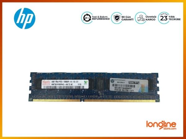 Hp DDR3 DIMM 4GB 1333MHZ PC3-10600R REG CL9 593339-B21 595424-00 - 2