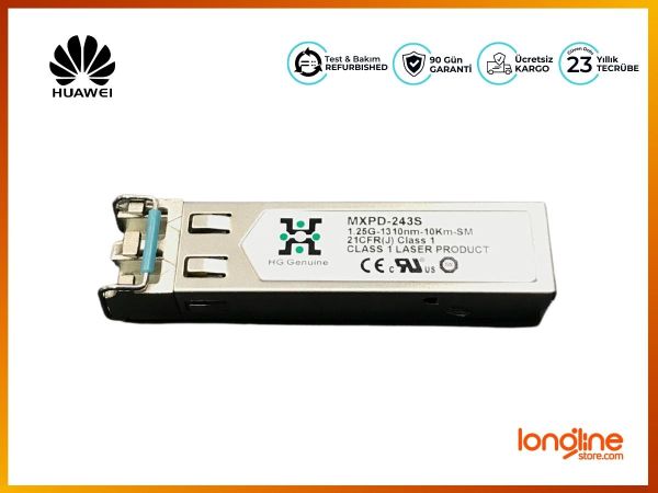 HUAWEI 1.25G-1310NM-10KM-SM-ESFP MXPD-243S TRANSCEIVER - 2