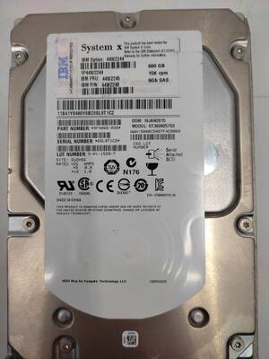 IBM 44W2244 44W2245 600G SAS 15K 3.5 X3650 X3400 hard drive - 4