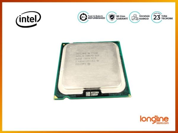 INTEL CORE2 DUO E7400 2.8G BX80571E7400 SLGQ8 SLGW3 LGA775 CPU - 2