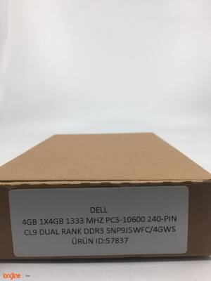 DELL SNP9J5WFC/4GWS - 4GB (1X4GB)1333 MHZ PC3-10600 240-PIN CL9 DUAL RANK DDR3 - 1