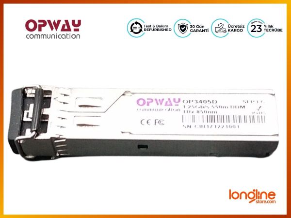 SFP 1G OP3405D: 1.25Gb/s SFP 550m, MM, DDM optic transceiver - 1