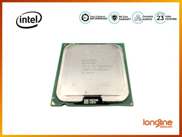 Intel Pentium 4 3.2 GHz 800MHz 2MB Socket 775 CPU SL7Z8 - 2