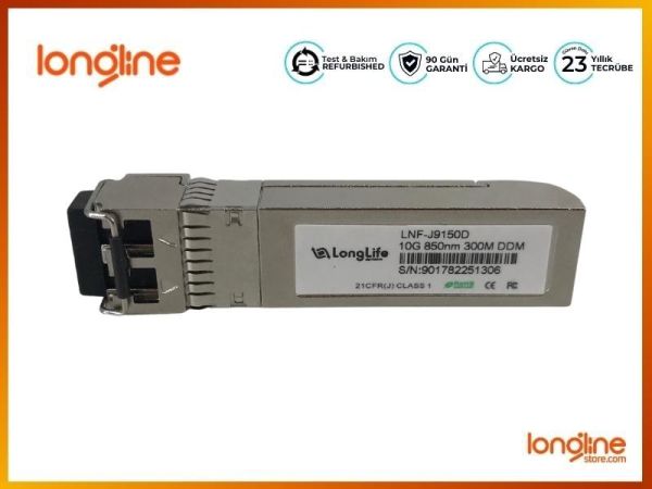 LNF-J9150D HPE Aruba Compatible 10GBASE-SR SFP+ Transceiver Module - 1