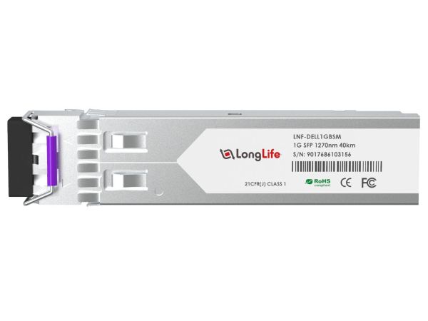 Longlife 1gb Single Mode SFP module for Dell - 2