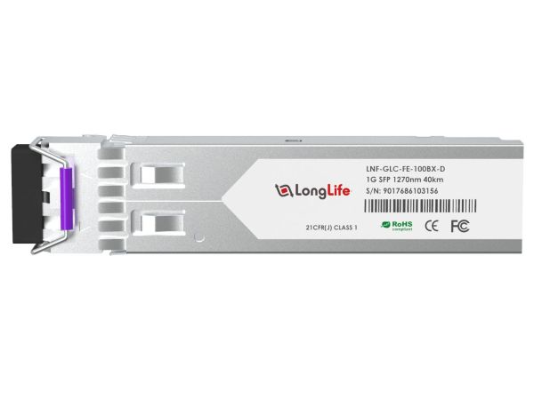 Longlife LNF-GLC-FE-100BX-D 100BASE-BX BiDi SFP Transceiver Module for CISCO - 2