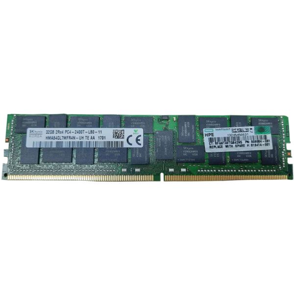 LONGLINE 32GB 2RX4 PC4-19200 DDR4 2400MHZ LRDIMM Memory LNGDDR4805353-B21SRV/32GB - 1